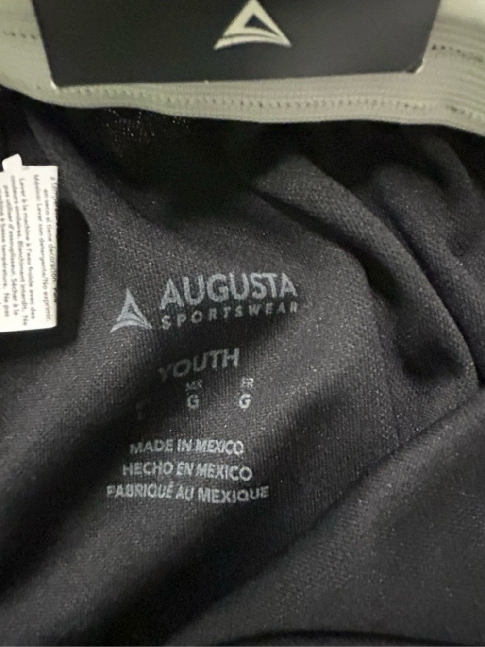 NWT Augusta Black Baseball Softball Pants Size Large (14/16) - Picture 4 of 4